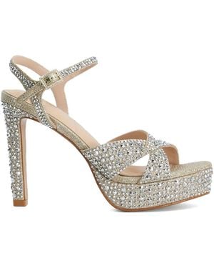 Dune Mayve Heeled Sandals - Metallic