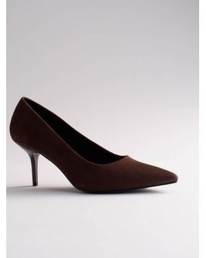 The Set High Heel Court Shoes - Brown