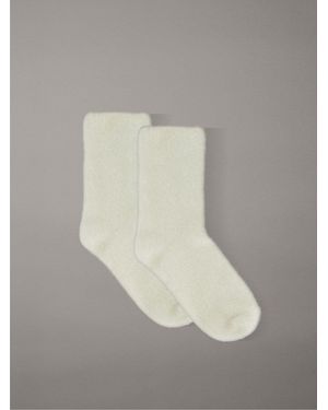 Calvin Klein Jeans 2 Pack Fluffy Soft Crew Socks - Grey