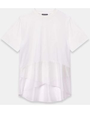 Mint Velvet Mint Velvet Cotton Mix T-Shirt - White