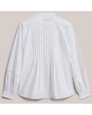 Hobbs Ivory Mariette Cotton Blouse - White