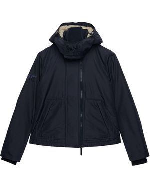 Superdry Hooded Neck Collar Arctic Windcheater Jacket - Blue