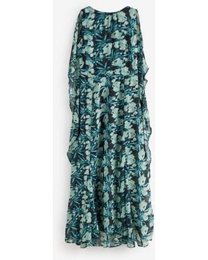 Religion Shea Maxi Occason Dress With Cape Styling - Green