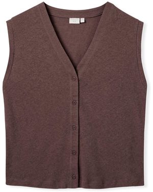 Celtic & Co. Button Through Top - Brown