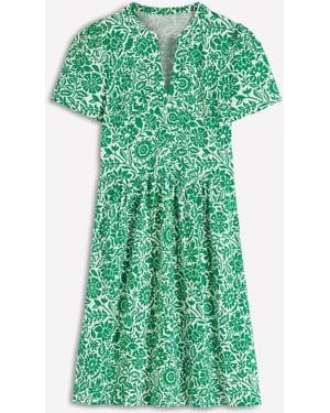 Boden Naomi Short Jersey Dress - Green