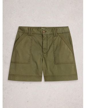 White Stuff Gabby Combat Shorts - Green