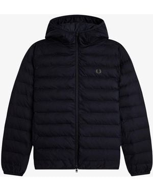 Fred Perry Fred Perry Hooded Insulated Jacket - Blue