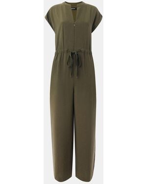 Whistles Sleeveless Drawstring Jumpsuit - Green