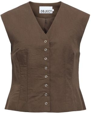 Object Tailored Waistcoat - Brown