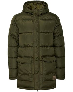 Blend Longline Puffer Jacket - Green