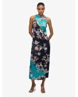 Superdry Racer Jacquard Maxi Dress - Blue
