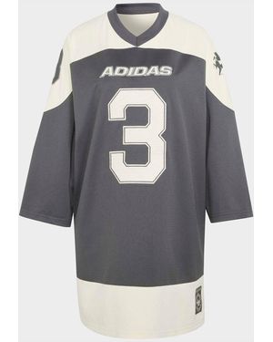 adidas Originals Hockey Jersey Dress - Gray
