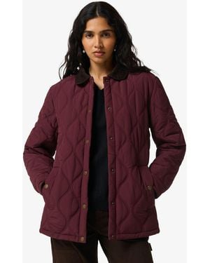 HUNTER Witton Quilted Shacket - Purple