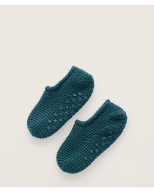 Seasalt Cornwall Quiet Room Slipper Socks - Blue