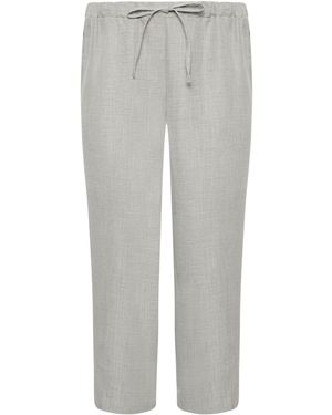 M Com Linen Look Culottes - Gray