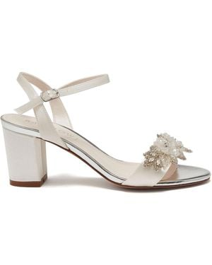 Rainbow Club Mia Satin Sandals - White