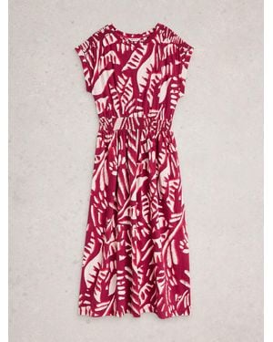 White Stuff Mina Jersey Dress - Red