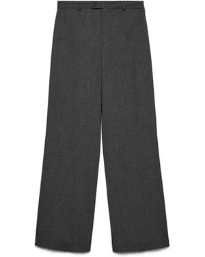 Vero Moda Mid Rise Straight Leg Pants - Gray