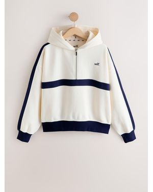 Self Half Zip Fleece Top - Multicolor