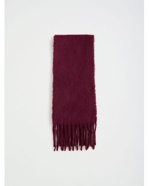 Friends Like These Burgundy Skinny Brushed Scarf - Purple