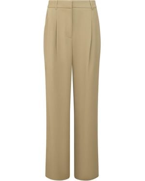 French Connection Vinnie Suiting Pleated Pants - Natural