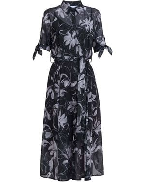Gina Bacconi Adrienne Shirt Dress - Blue