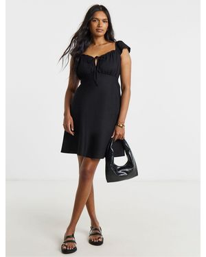 Simply Be Linen Tea Dress - Blue