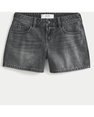 Hollister Low Rise Baggy Shorts - Gray