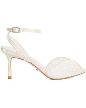 Dune Wide Fit Musings Heeled Sandals - White