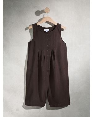 Next Chocolate Studio Pleated Playsuit - Brown