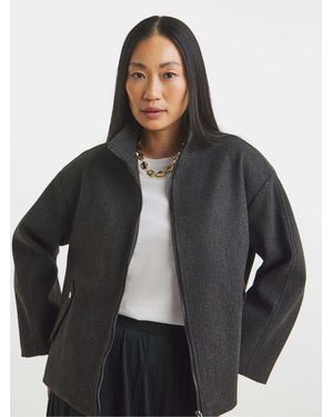 JD Williams Funnel Neck Jacket - Black