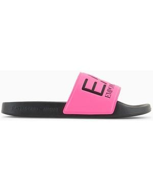 EA7 Logo Slides - Pink