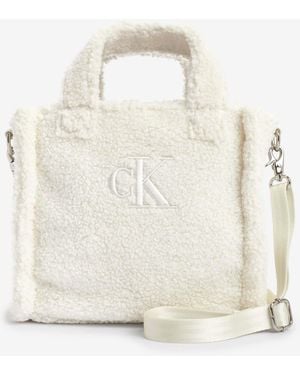 Calvin Klein Kids Teddy Tote Bag - White
