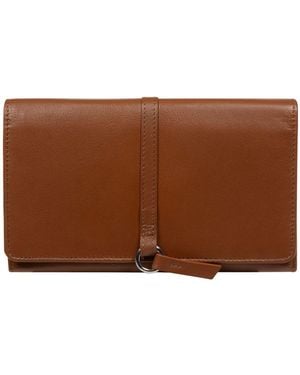 Pure Luxuries Isla Leather Purse - Brown