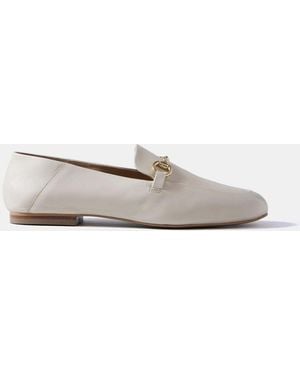 Mint Velvet Camille Loafers - White