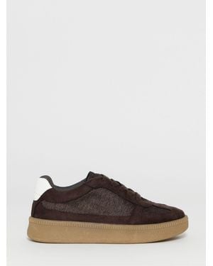 JD Williams Wide Fit Chunky Retro Sneakers - Brown
