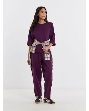 JD Williams Barrel Sweatpants - Purple