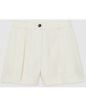Reiss Single-Pleat Tailored Shorts - Natural