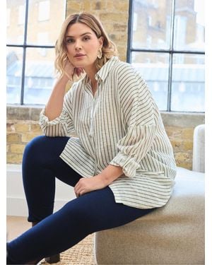 Evans Stripe Shirt - Blue