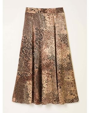 FatFace Fatface Sadie Midi Skirt - Natural