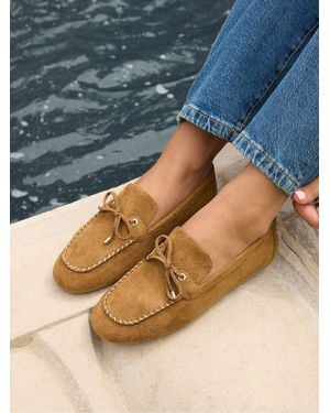 Linzi Relevant Boat Style Loafers - Blue