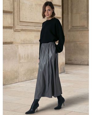 Religion Sophie Full Maxi Skirt - Gray