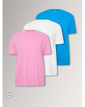 PixieGirl Petite Oversized T-Shirts 3 Pack - Blue