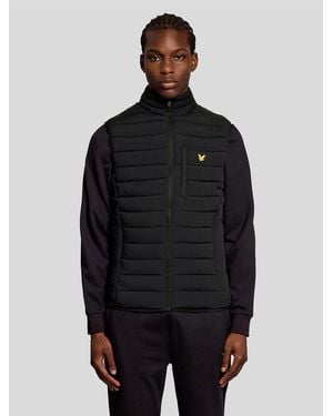 Lyle & Scott Stretch Lightweight Quilted Gilet - Black