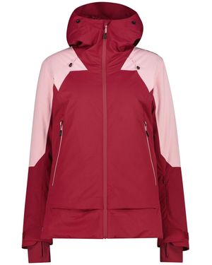CMP Fix Hood Peony Ski Jacket - Red