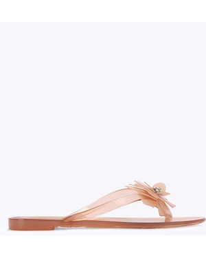 Carvela Kurt Geiger Natural Arena Flower Sandals - White