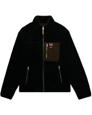 Superdry Vintage Retro Full Zip Fleece - Black