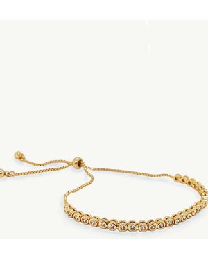 Ivory & Co. Co Tivoli Zartes Armband Mit Schiebeverschluss Und Strassbesatz - Weiß