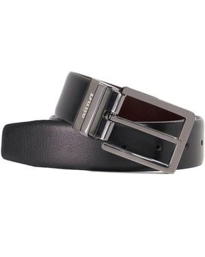 Dune Opra Reversible Leather Belt - Black