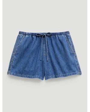 Hush Betty Denim Pull On Shorts - Blau